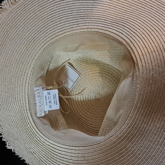 Shiraleah Wide Floppy Brim Straw Woven Sun Hat Packable - Picture 6 of 8